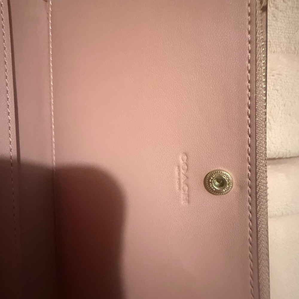 Coach Blush Pink Pebbled Leather Backpack with Matching Wallet - Picture 7 of 11